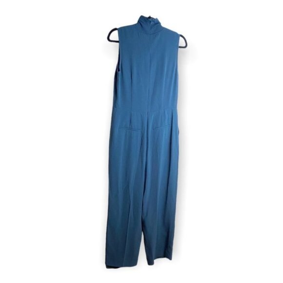 Club Monaco Dark Rosemary Turtleneck Sleeveless Jumpsuit - Picture 3 of 12